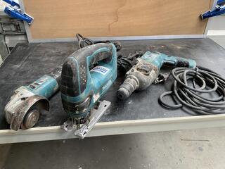 3x Elektrisch gereedschap, Makita