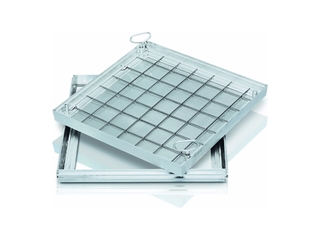 Zarges Asafdekking Aluminium  600 x 600 mm 125 kN Belastbaarheid