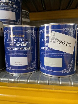 5x Diverse kleuren rust-oleum kalkverf