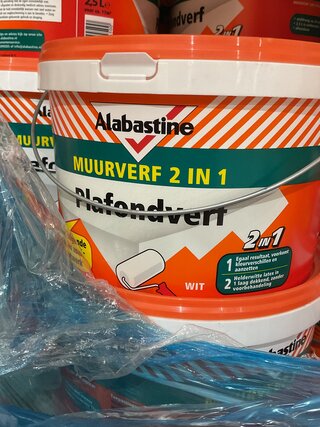 Ca. 10x Albastine plafondverf