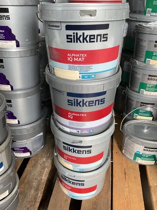 9x Emmer Sikkens alphatex IQ mat