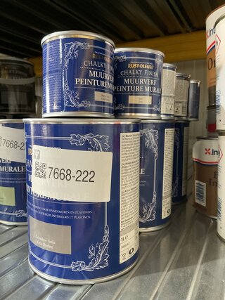 Ca. 12x Diverse kleuren rust-oleum kalkverf