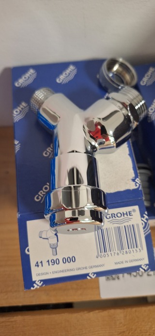 4x Mechanische tapkranen met beluchting, Grohe, chroom