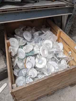 Palletkist met 3 soorten kaarsenstandaard