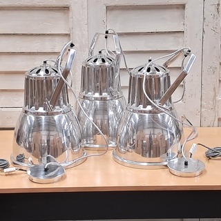 3x Industriële hanglamp