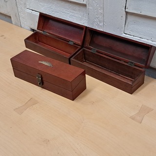3x Opberg box rood
