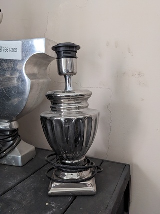 3x Schemerlamp  zilver