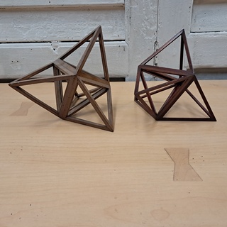 2x Decoratieve polyhedra
