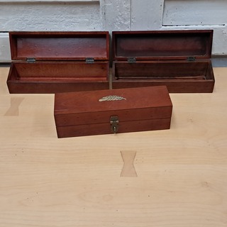 3x Opberg box rood