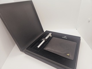 Parker 5th 18kt witgoud GP + Parker Portemonnee