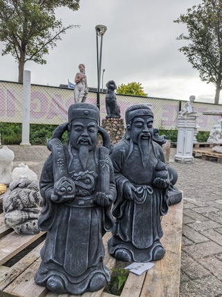 2x Chinese wachter zwart