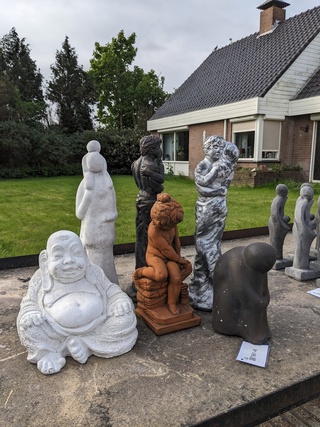 6x Tuinbeeld  divers