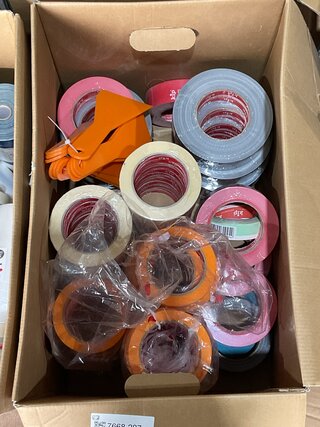 4x Doos kip tape en diversen