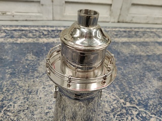 6x Decoratie vuurtoren cocktail shaker