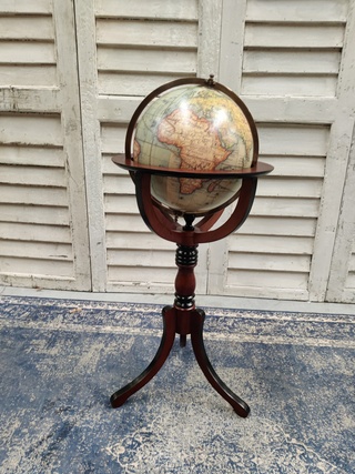 4x Wereldbol op standaard