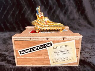 Farao Egyptisch kunstgouden beeld