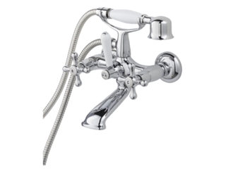 Handson badkraan Louise met handdouche chroom 15cm