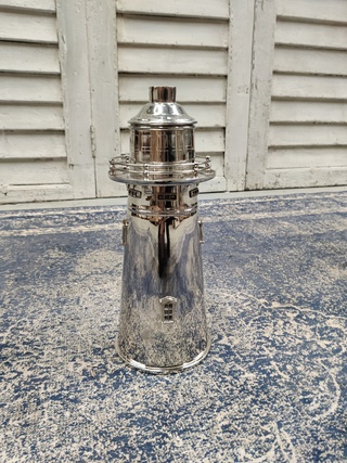 6x Decoratie vuurtoren cocktail shaker