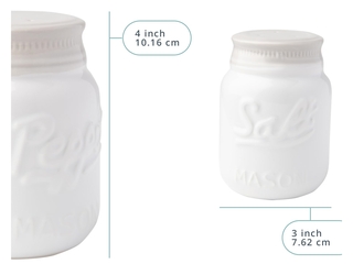Vintage Salt &Pepper Shakers by Adorable Decorative  Aqua White