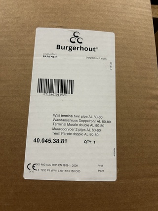 4x Doorvoerbuizen, doorvoerpannen, Burgerhout
