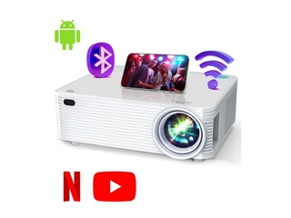 Chesto Beamer Android 9.0FULL HD 10.000 Lumen Inclusief draagtas Wit