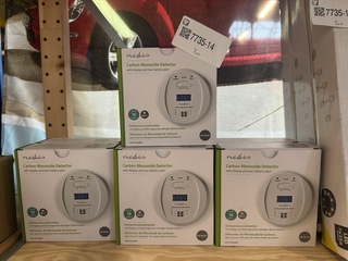 7x Koolmonoxidemelder met display, Nedis
