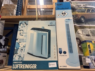 Luchtreiniger, 1x torenventilator Boneco, EDM