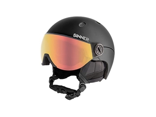 SINNER  Skihelm Titan Visor  Mat Zwart Unisex Maat 61