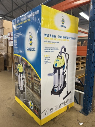 4-in-1 nat schoon droog schoon reiniger Swedic, Wet & Dry TWO MOTORS 2