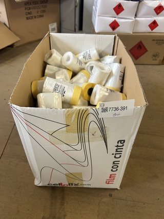Ca. 80x Afdekfolie/afplakfolie 30cmx22,5m per 24 stuks
