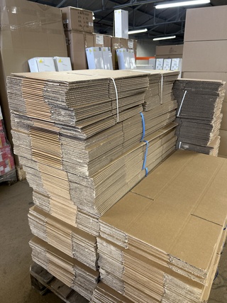 Pallet verzenddozen twee maten