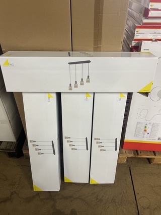 Ca. 40x Design hanglamp 4-lichts Trio, Wailer