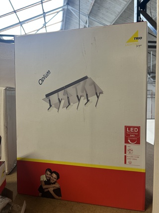 9x Diverse plafond- en hanglampen Trio