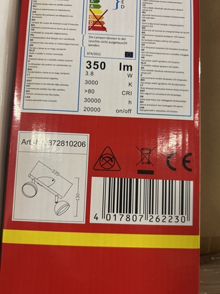 Ca. 300x Led plafondlamp 2-lichts (led geïntegreerd) Trio, Bolou