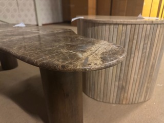 Salontafel – marmer/hout – design
