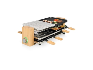 Princess Pure 8 Gourmetstel Anti-aanbaklaag, 8 pannen Zwart, Steen, Ba