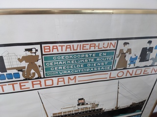 Reproductie in lijst “Batavier-lijn”