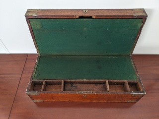 Nostalgische houten schrijverskist