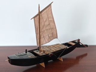 Miniatuur turfboot