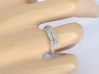 Witgouden design serpent model ring met natuurlijke diamanten