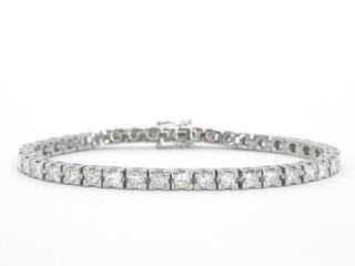 Tennisarmband met 10.00 carat aan natuurlijke princess geslepen diaman