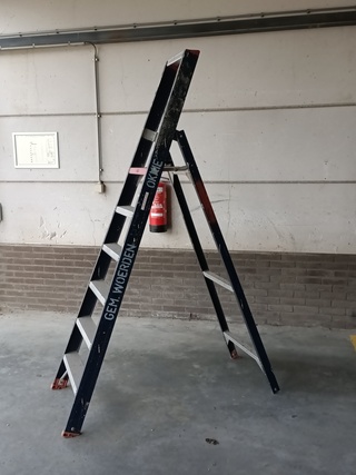 Werktrap Altrex, 6 treden, Oom Okkie