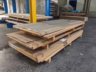 4x Stompe deur met glasopening diverse afmetingen