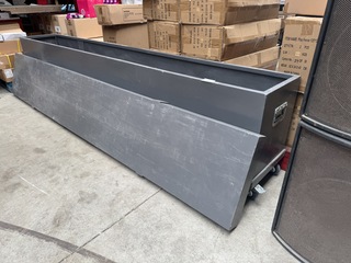 Aluminium buizen/frame, transportkist verrijdbaar