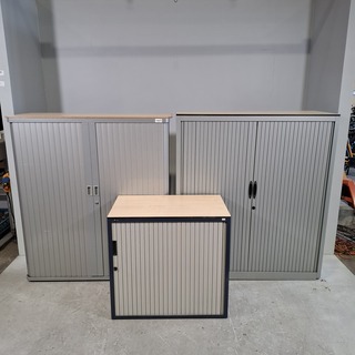 2x Jaloeziekast en 1x schuifdeurkast, O.a. Gispen