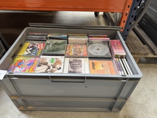 Collectie Cd's in bak