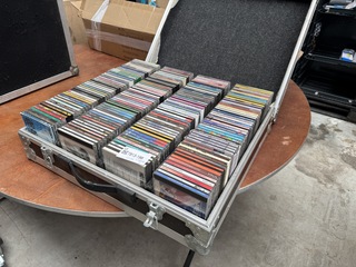 Collectie Cd's met flightcase