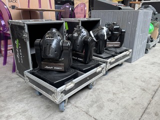 4x Discolamp moving head met 2x flightcase Artek Lighting, Sparky1
