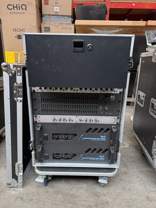 Complete muziekinstallatie met flightcase Zeck