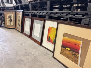 7x Kunst/schilderij